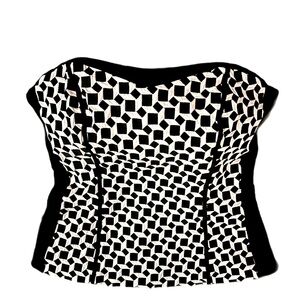 White House black market strapless corset style top